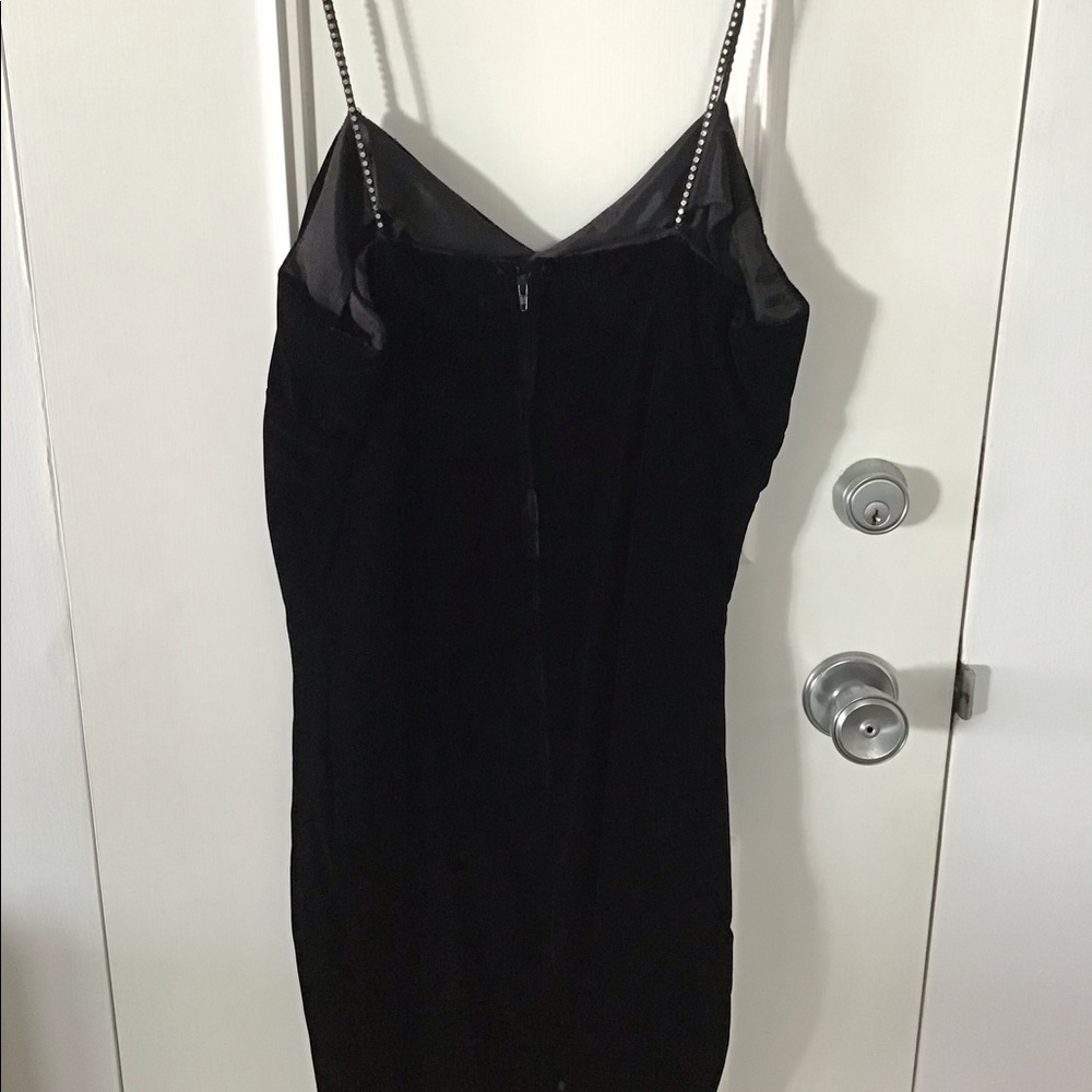Black Velvet Mini Dress